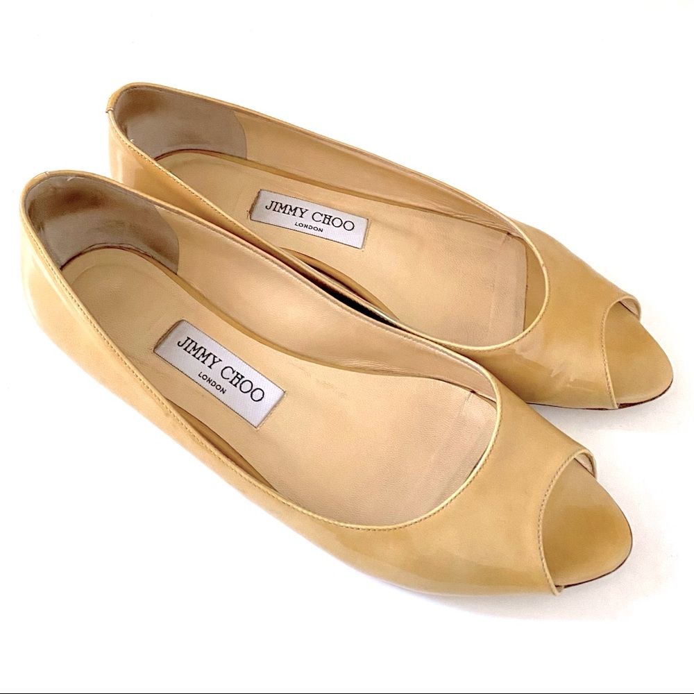 JIMMY CHOO OPEN TOE BALLERINAS